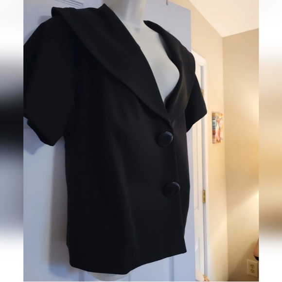 NWT-INC International Concepts Women's Black Short Slv Size (3X) MSRP $109.00. - Picture 2 of 6